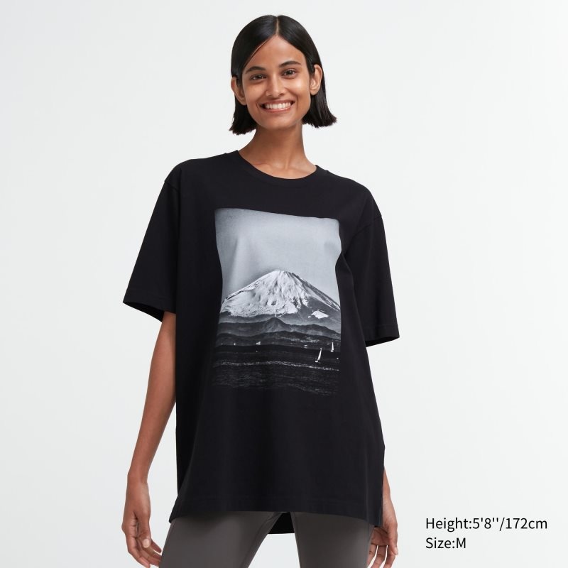 Uniqlo Peace For All Daido Moriyama Short-sleeve Graphic T Shirts Herre Sort | 1051918