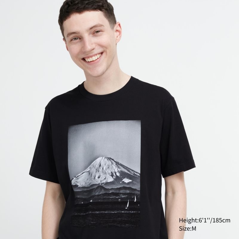 Uniqlo Peace For All Daido Moriyama Short-sleeve Graphic T Shirts Herre Sort | 1051918