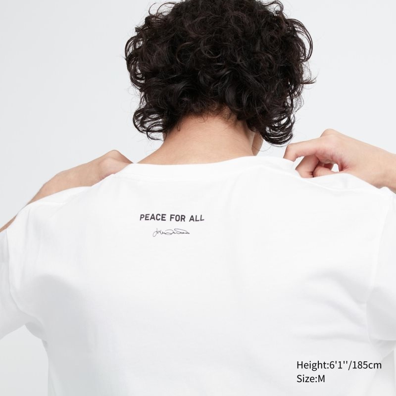 Uniqlo Peace For All Julian Opie Short-sleeve Graphic T Shirts Herre Hvide | 3981640