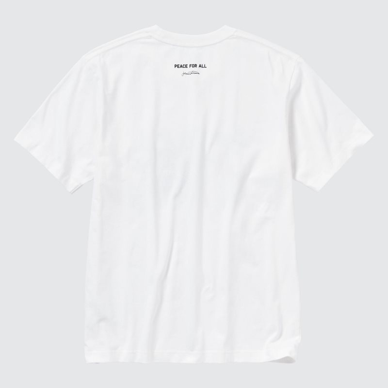 Uniqlo Peace For All Julian Opie Short-sleeve Graphic T Shirts Herre Hvide | 3981640