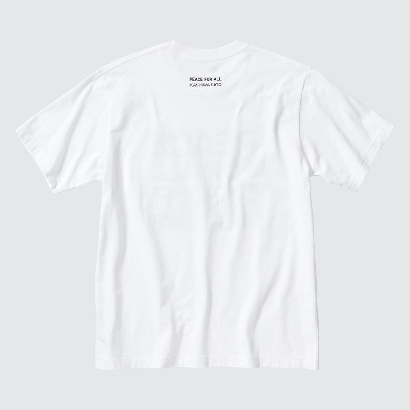Uniqlo Peace For All Kashiwa Sato Short-sleeve Graphic T Shirts Herre Hvide | 9293974