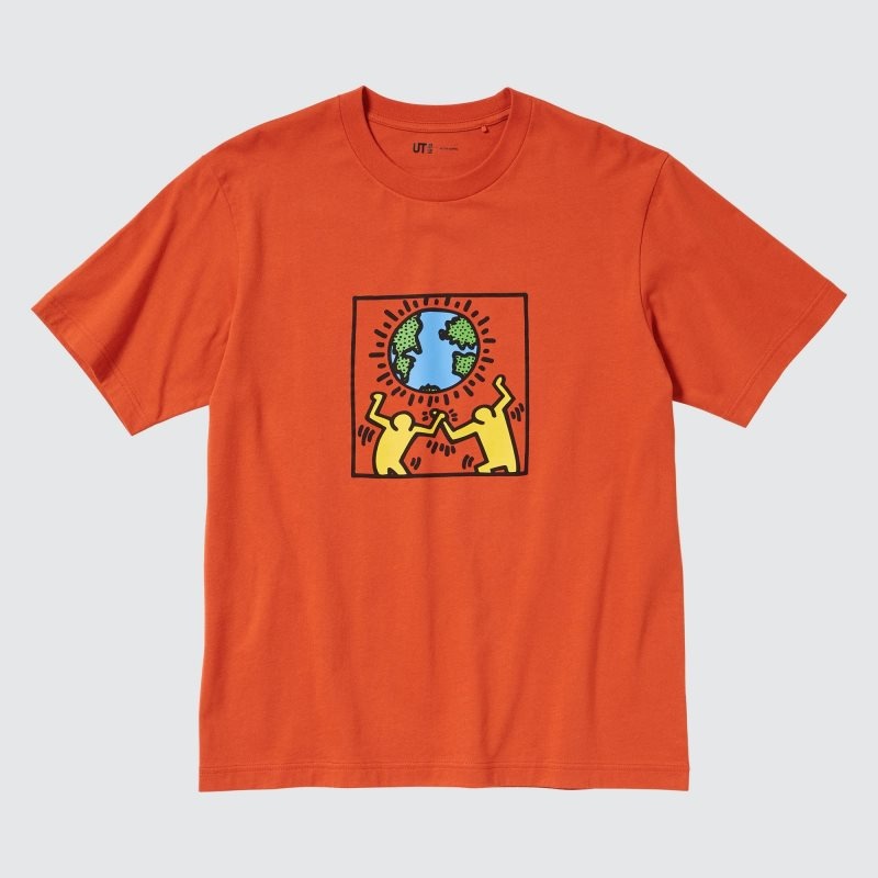 Uniqlo Peace For All Keith Haring Short-sleeve Graphic T Shirts Herre Orange | 9824144