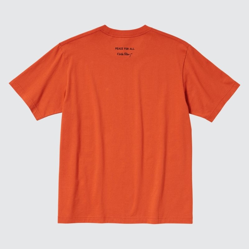 Uniqlo Peace For All Keith Haring Short-sleeve Graphic T Shirts Herre Orange | 9824144