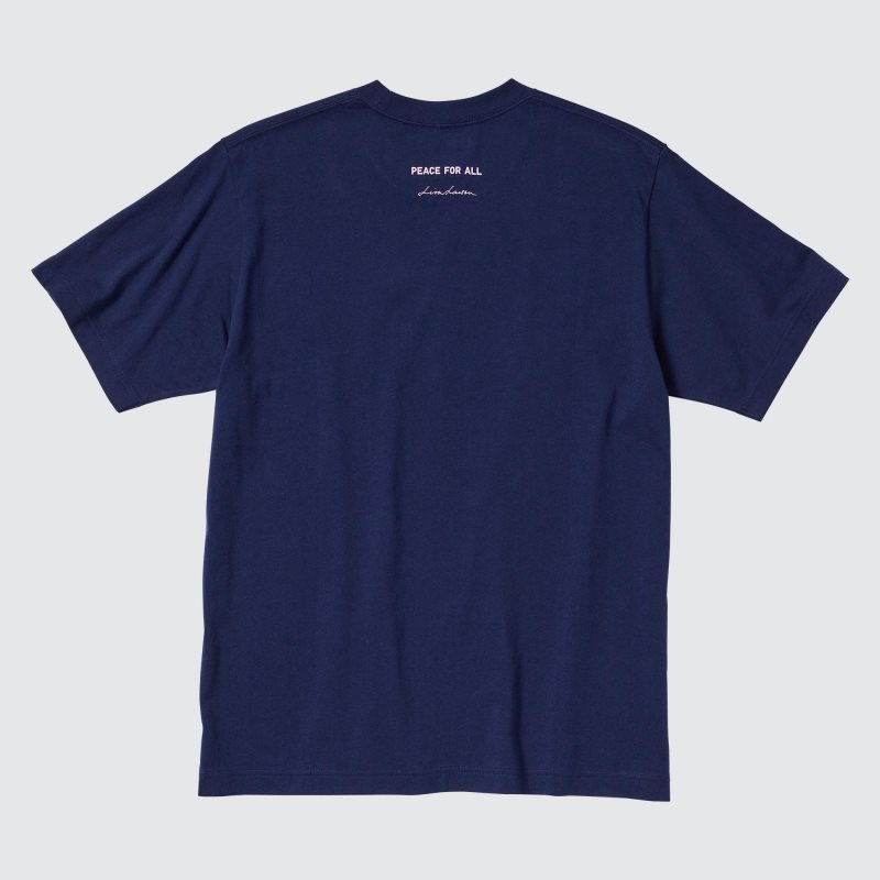 Uniqlo Peace For All Lisa Larson Short-sleeve Graphic T Shirts Herre Mørkeblå | 7271539