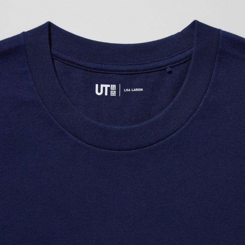 Uniqlo Peace For All Lisa Larson Short-sleeve Graphic T Shirts Herre Mørkeblå | 7271539