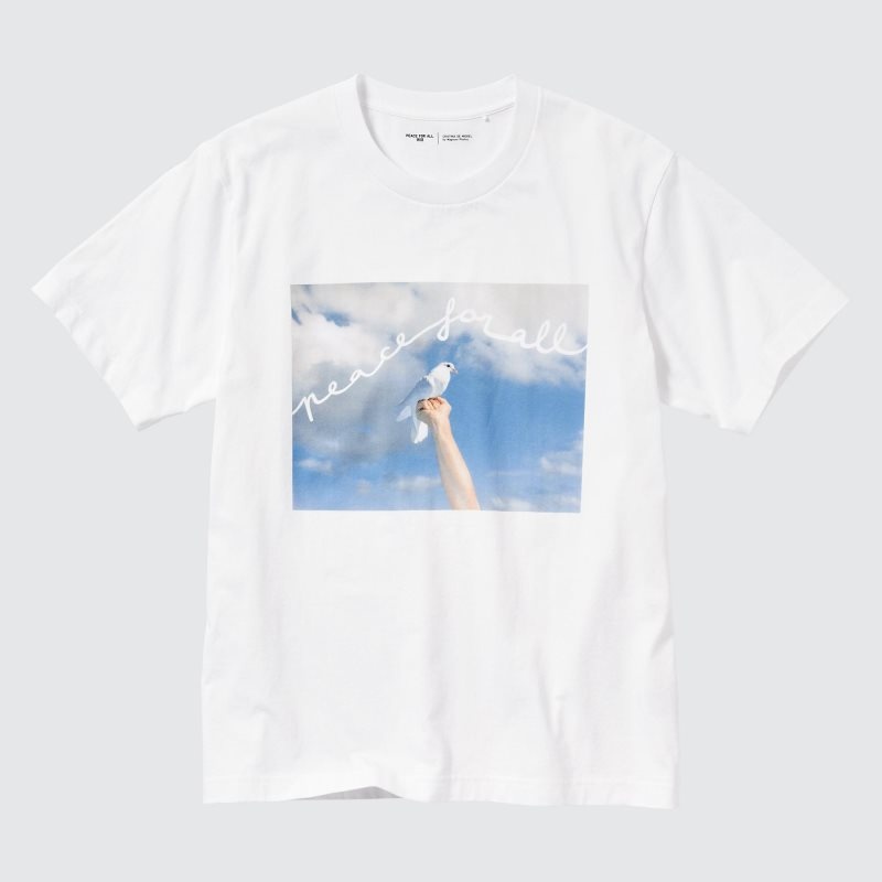 Uniqlo Peace For All Magnum Photos Short-sleeve Graphic T Shirts Herre Hvide | 7236922