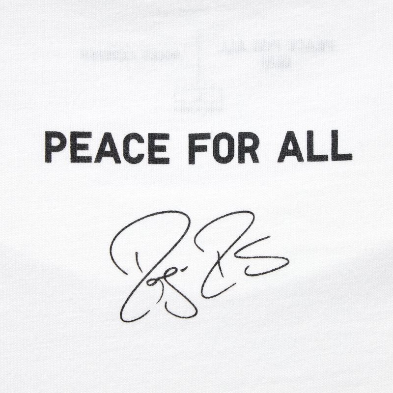 Uniqlo Peace For All Roger Federer Short-sleeve Graphic T Shirts Herre Hvide | 618934