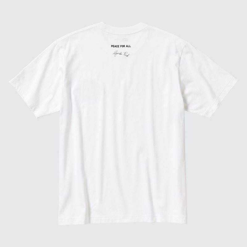 Uniqlo Peace For All Ut Gordon Reid Short-sleeve Graphic T Shirts Herre Hvide | 2705003