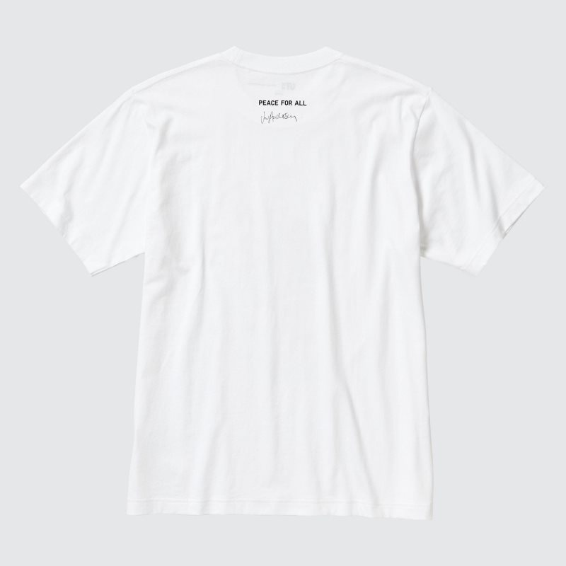 Uniqlo Peace For All Ut Jw Anderson Short-sleeve Graphic T Shirts Herre Hvide | 4462973
