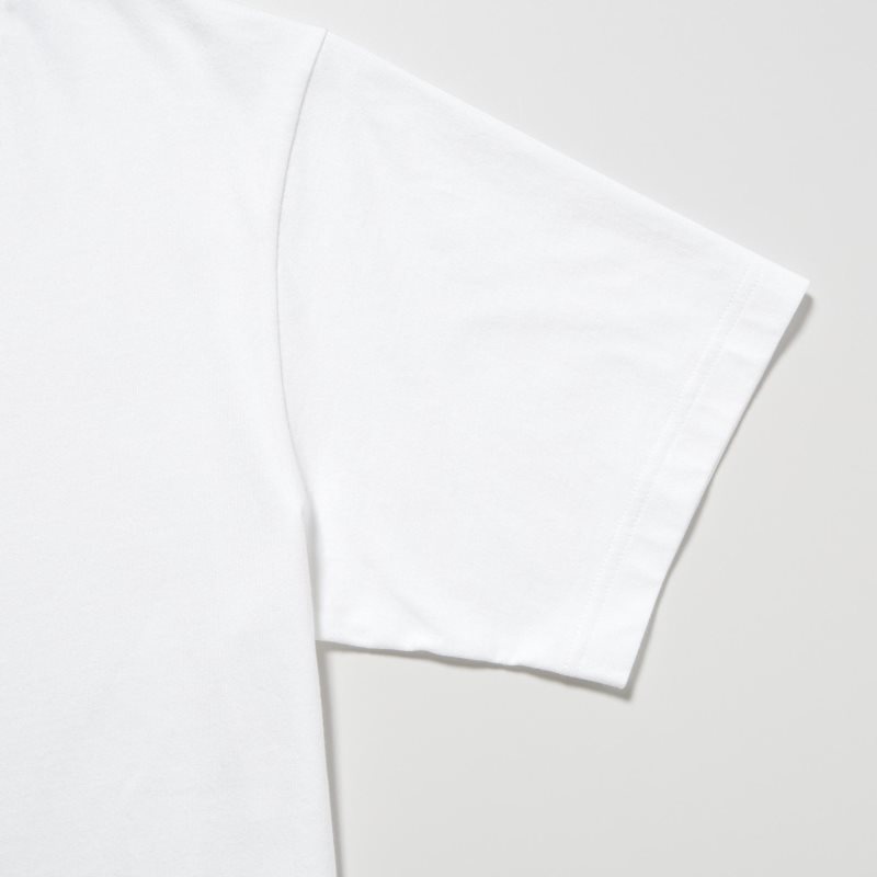Uniqlo Peace For All Ut Jw Anderson Short-sleeve Graphic T Shirts Herre Hvide | 4462973