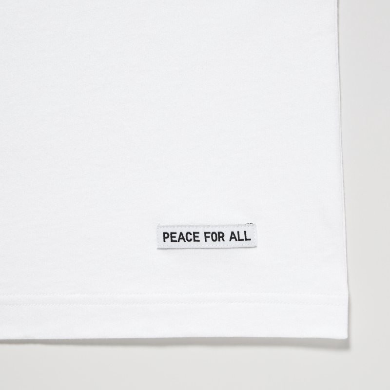 Uniqlo Peace For All Ut Jw Anderson Short-sleeve Graphic T Shirts Herre Hvide | 4462973