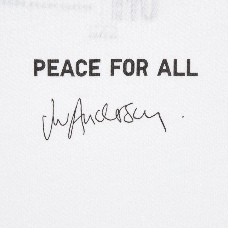 Uniqlo Peace For All Ut Jw Anderson Short-sleeve Graphic T Shirts Herre Hvide | 4462973