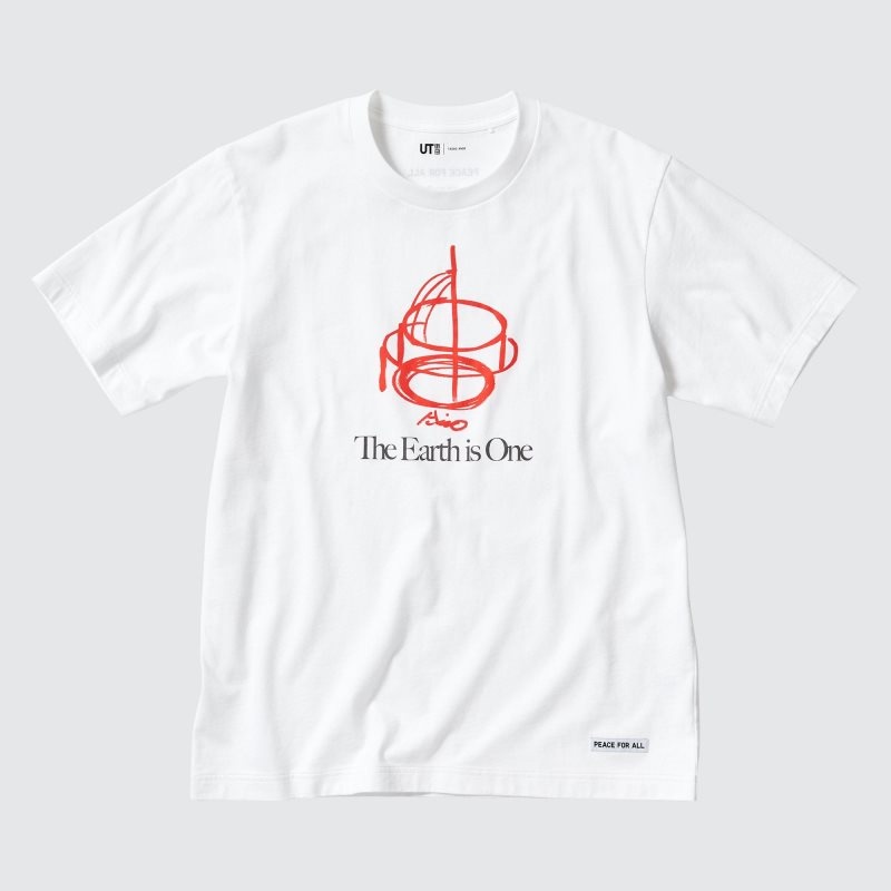 Uniqlo Peace For All Ut Tadao Ando Short-sleeve Graphic T Shirts Herre Hvide | 8443907