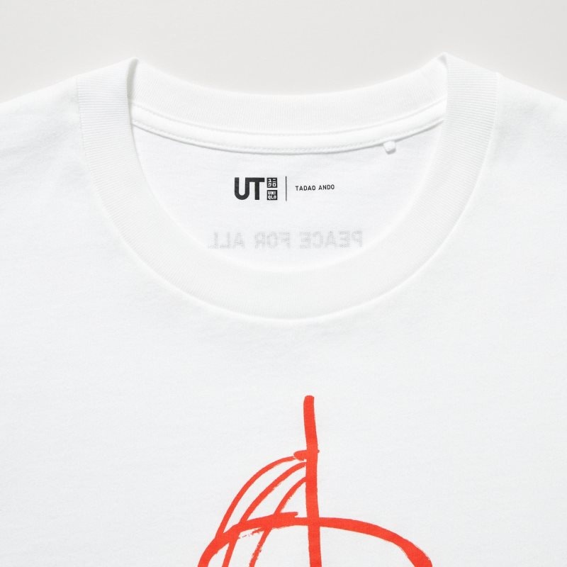 Uniqlo Peace For All Ut Tadao Ando Short-sleeve Graphic T Shirts Herre Hvide | 8443907