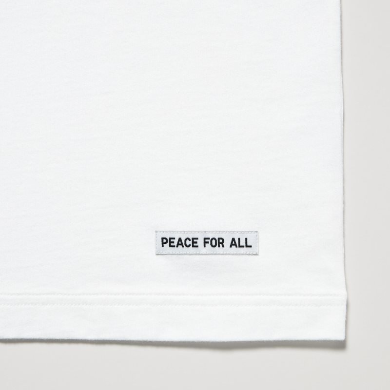 Uniqlo Peace For All Ut Tadao Ando Short-sleeve Graphic T Shirts Herre Hvide | 8443907