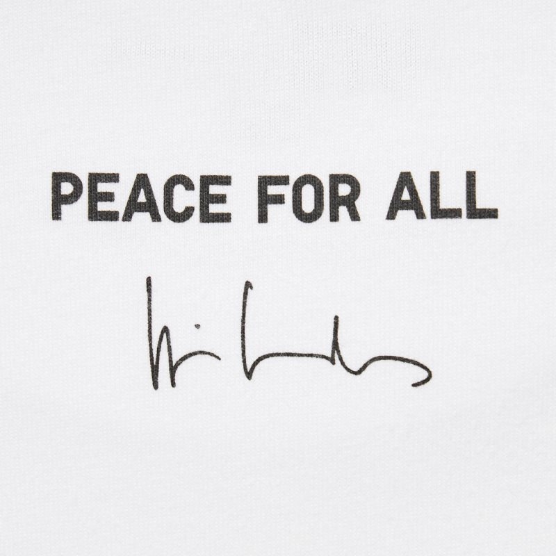 Uniqlo Peace For All Wim Wenders Short-sleeve Graphic T Shirts Herre Hvide | 6415345