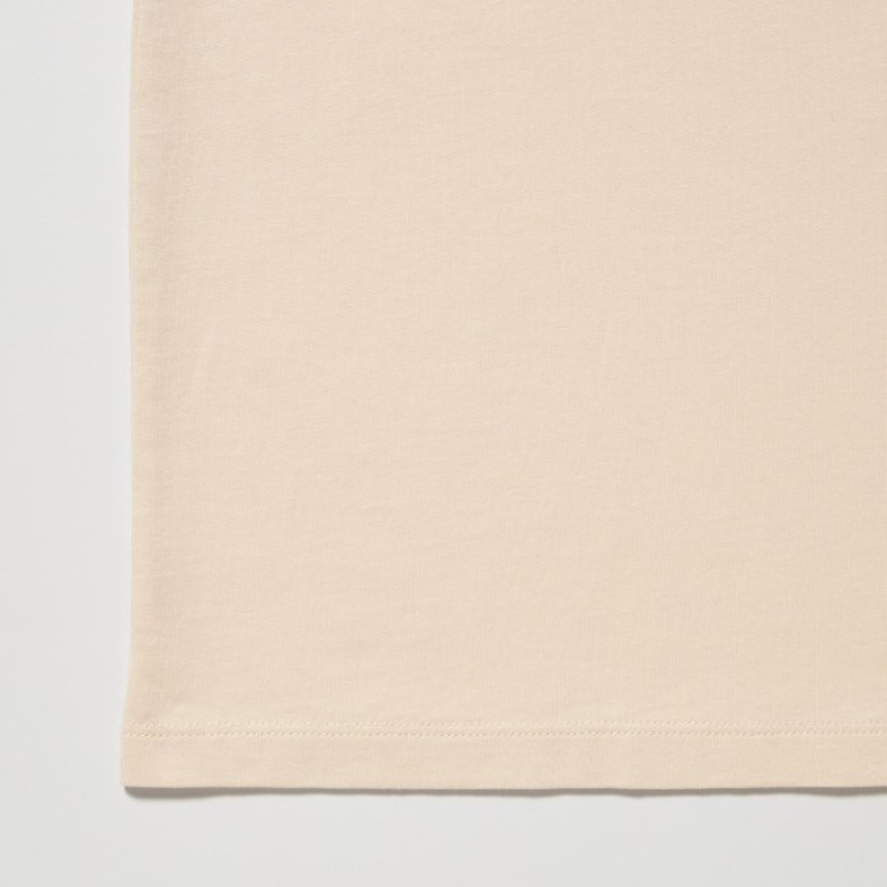 Uniqlo Peanuts Hawaii UT Short-Sleeve T Shirts Dame Beige | 4304432