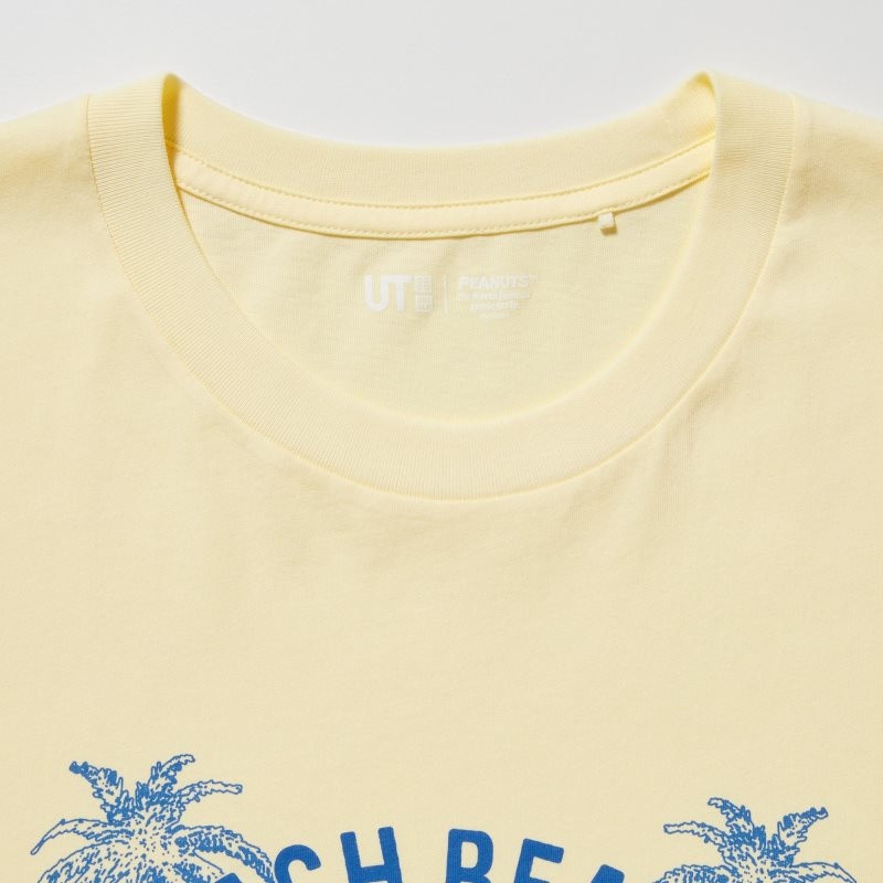 Uniqlo Peanuts Hawaii Ut Short Sleeve Graphic T Shirts Herre Gul | 7041323