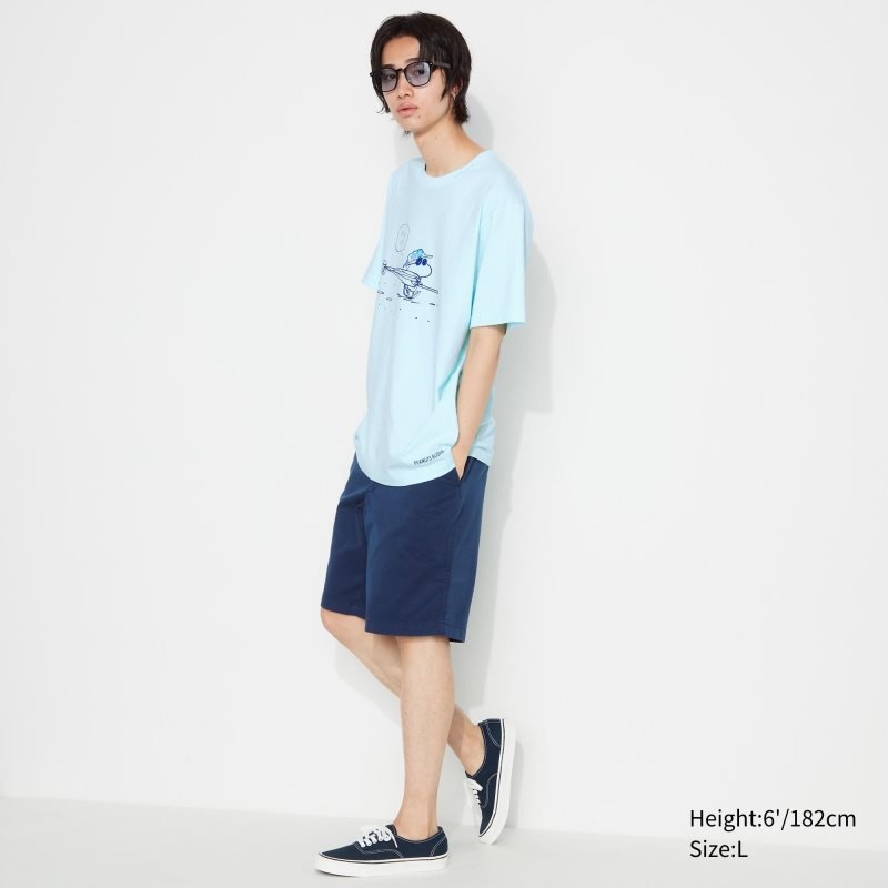 Uniqlo Peanuts Hawaii Ut Short Sleeve Graphic T Shirts Herre Grøn | 163972