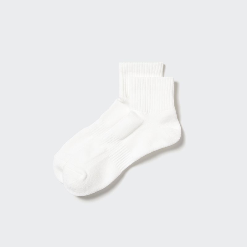 Uniqlo Pile Half Sokker Herre Hvide | 7744038