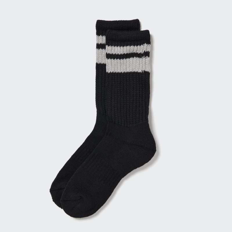 Uniqlo Pile Lined Sokker Herre Sort | 5121523
