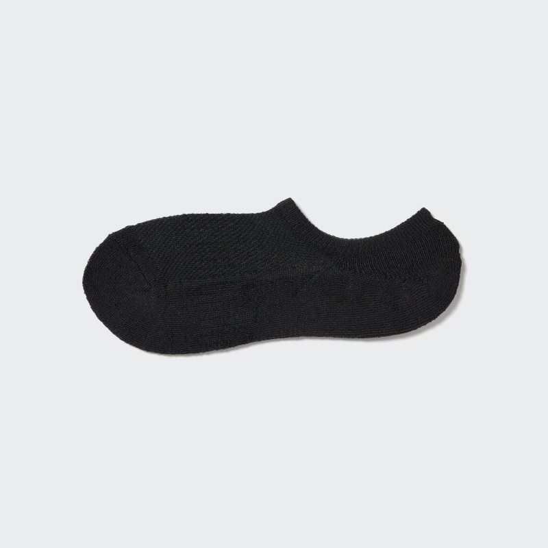 Uniqlo Pile Low Cut Sokker Herre Sort | 4761222
