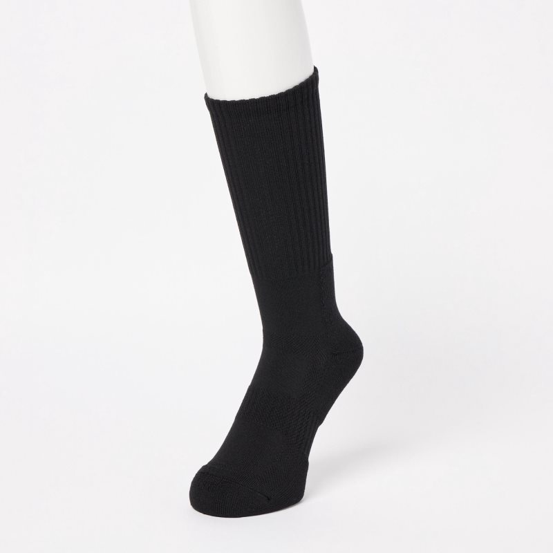 Uniqlo Pile Sokker Herre Sort | 3763628