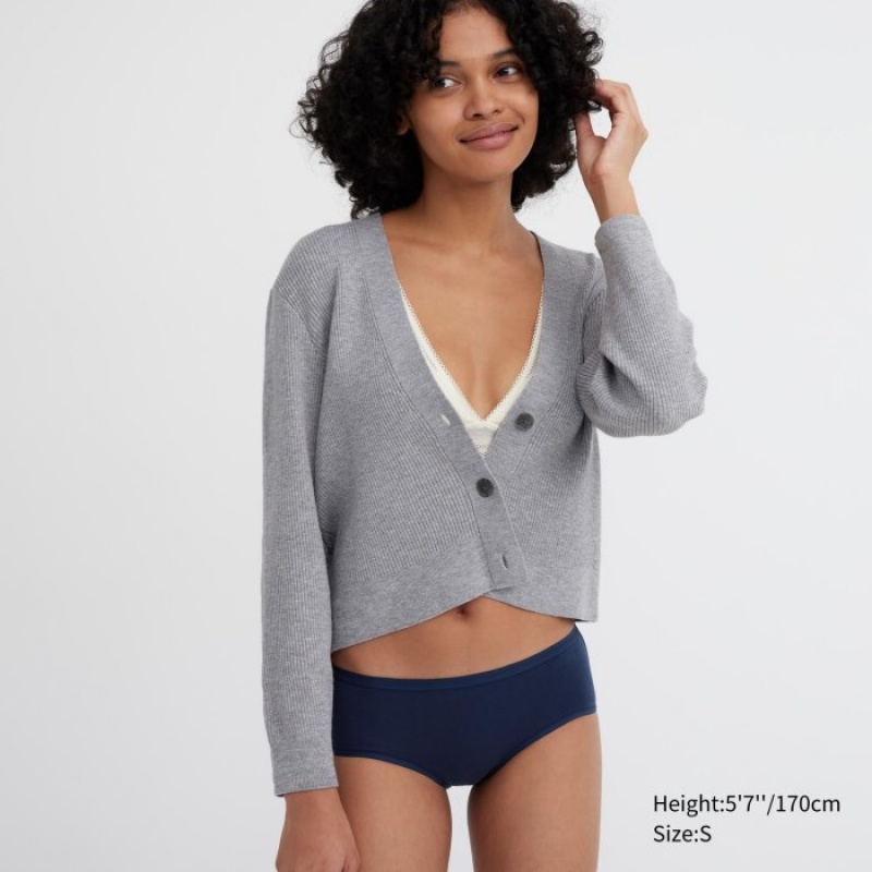 Uniqlo Plain Hip Huggers Trusser Dame Hvide | 6001664