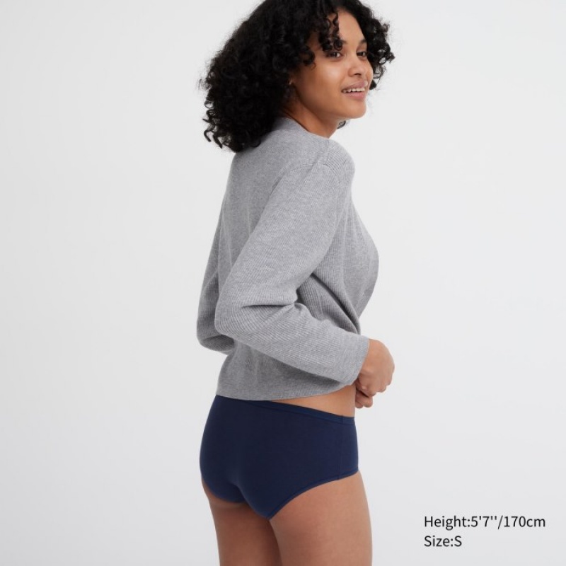 Uniqlo Plain Hip Huggers Trusser Dame Hvide | 6001664