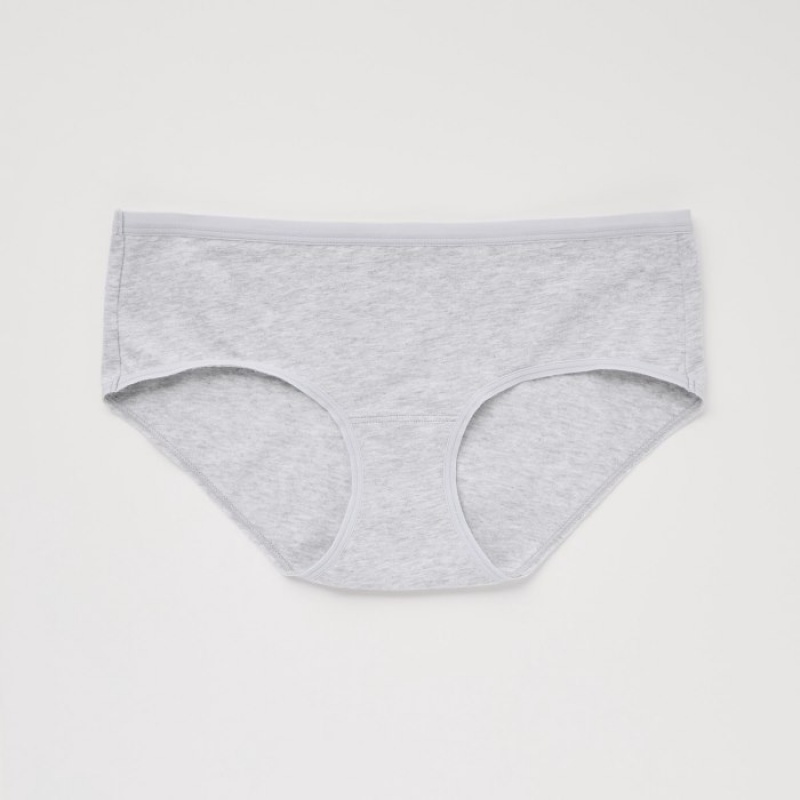 Uniqlo Plain Hip Huggers Trusser Dame Hvide | 6001664