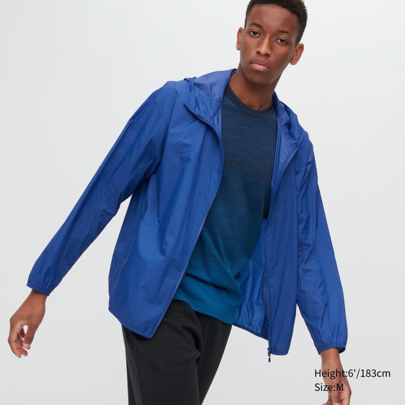 Uniqlo Pocketable Uv Protection 3d Cut Parka Herre Sort | 5671623
