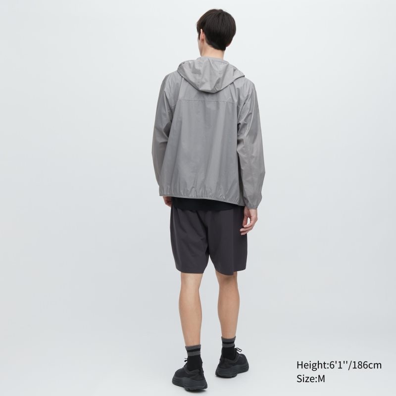 Uniqlo Pocketable Uv Protection 3d Cut Parka Herre Sort | 5671623