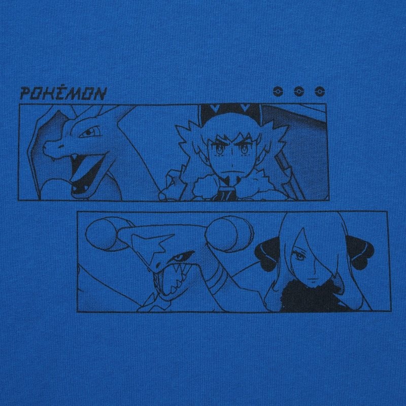 Uniqlo Pokémon Masters Ex Ut Oversized Short-sleeve Graphic T Shirts Herre Blå | 6692065