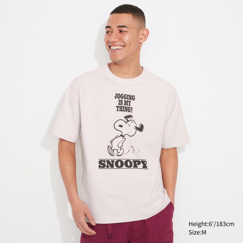 Uniqlo Retro Peanuts Ut Oversized Short-sleeve Graphic T Shirts Herre Hvide | 7226700