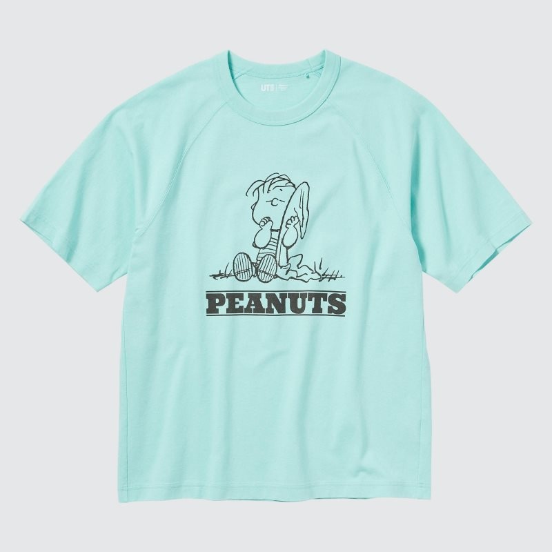 Uniqlo Retro Peanuts Ut Oversized Short-sleeve Graphic T Shirts Herre Blå | 354963