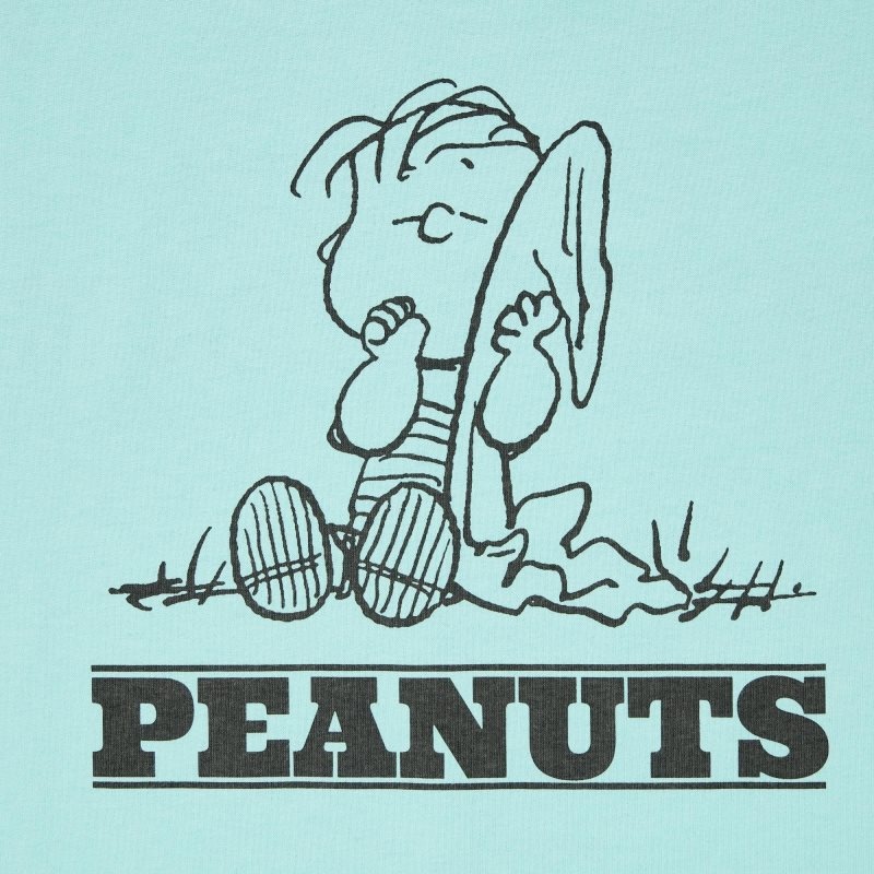 Uniqlo Retro Peanuts Ut Oversized Short-sleeve Graphic T Shirts Herre Blå | 354963