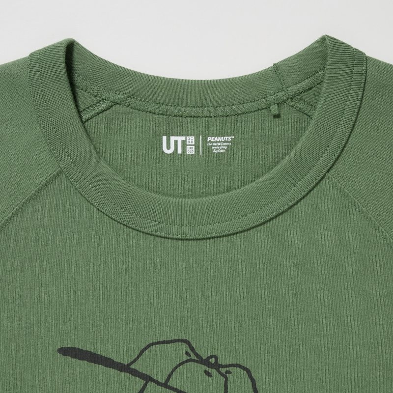 Uniqlo Retro Peanuts Ut Oversized Short-sleeve Graphic T Shirts Herre Grøn | 4983222