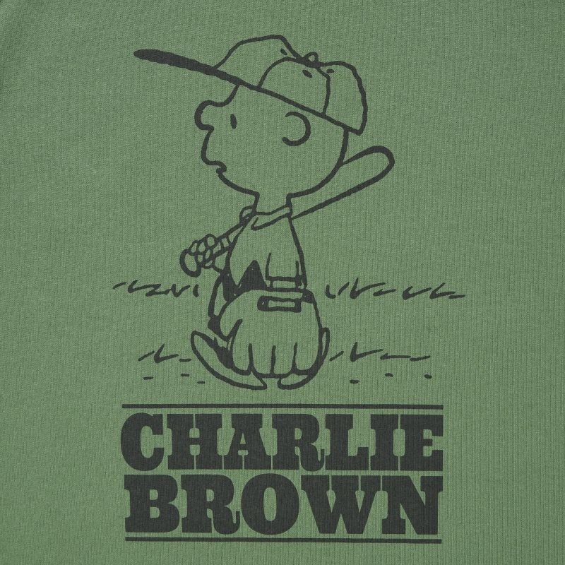 Uniqlo Retro Peanuts Ut Oversized Short-sleeve Graphic T Shirts Herre Grøn | 4983222