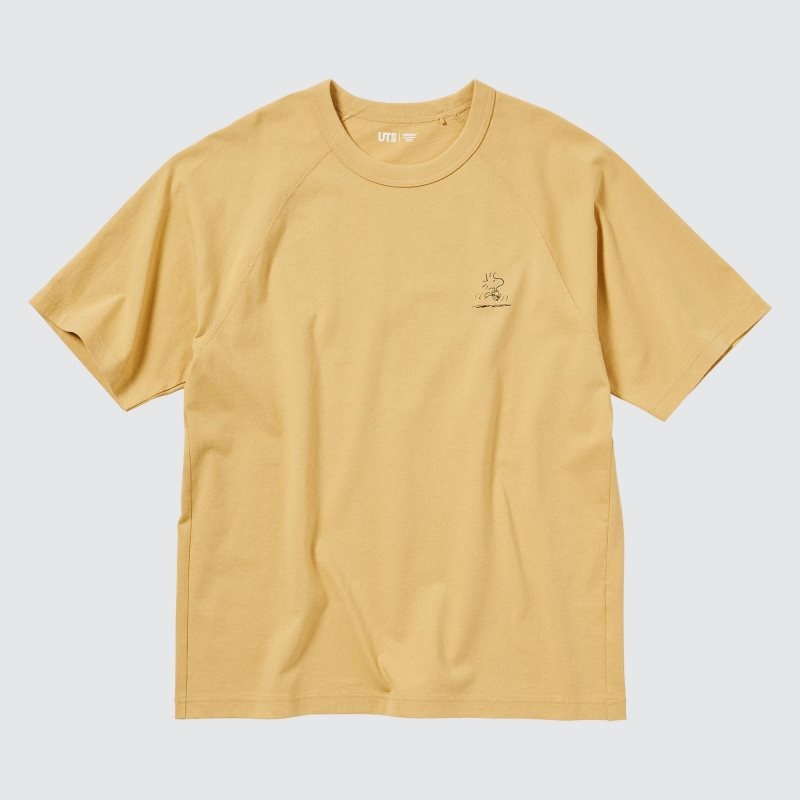 Uniqlo Retro Peanuts Ut Oversized Short-sleeve Graphic T Shirts Herre Gul | 6425689