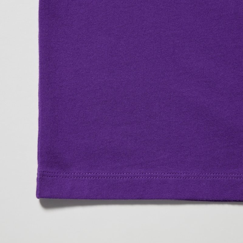 Uniqlo Rf Short-sleeve Graphic T Shirts Herre Lilla | 3402046