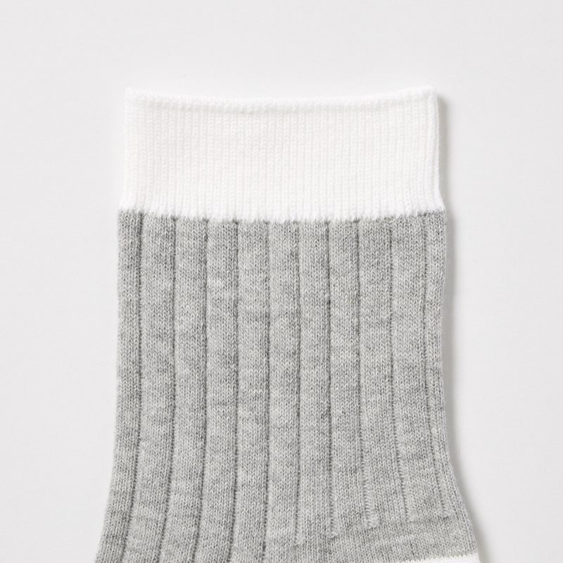 Uniqlo Ribbed Half Sokker Herre Grå | 978682