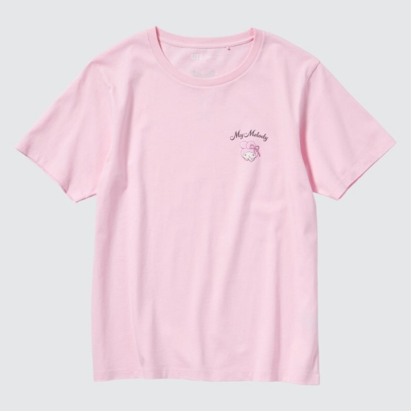 Uniqlo Sanrio characters UT Short-Sleeve T Shirts Dame Lyserød | 7430688