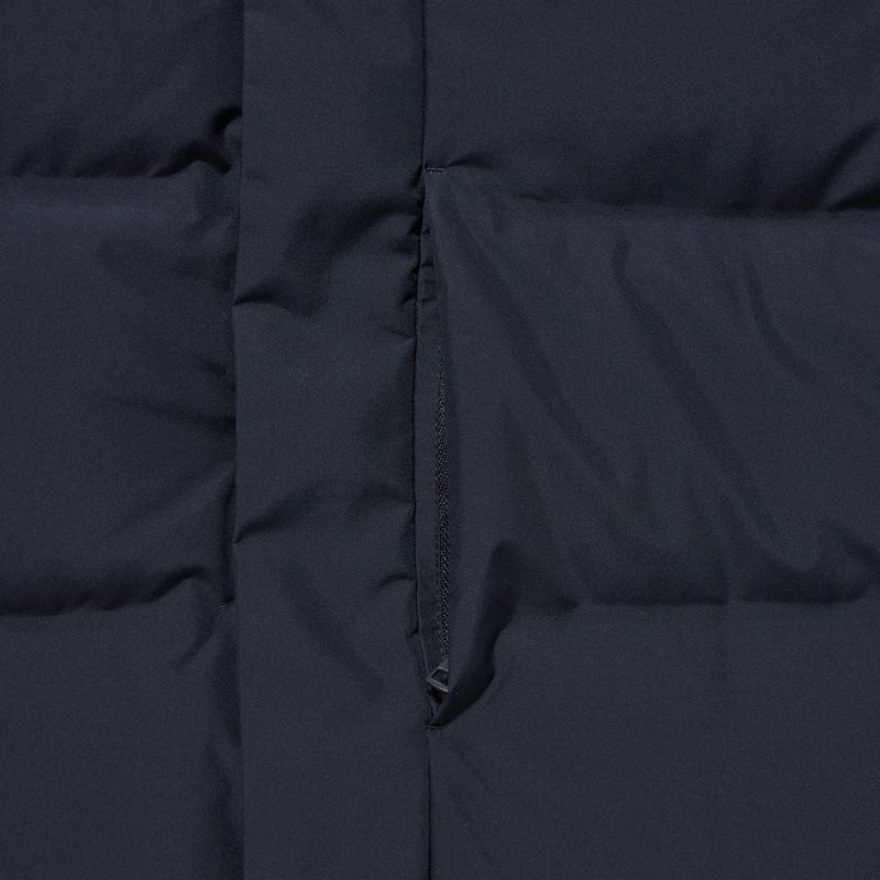 Uniqlo Seamless Down Frakker Herre Sort | 1862930