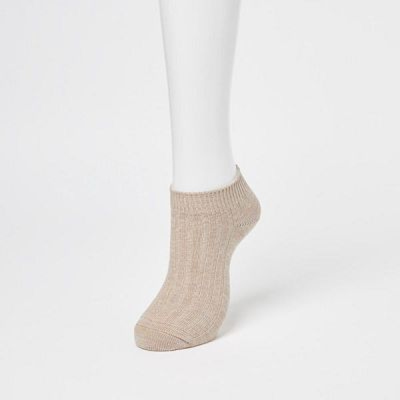 Uniqlo Short 3 Pack Sokker Dame Blå | 9898983