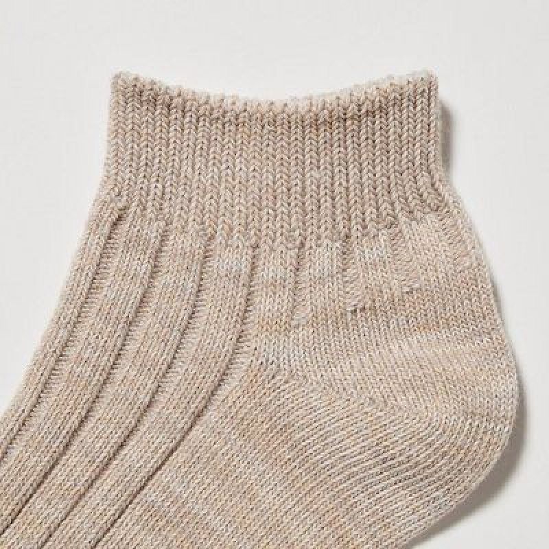 Uniqlo Short 3 Pack Sokker Dame Blå | 9898983