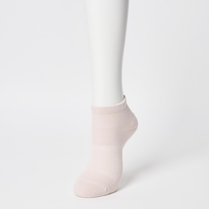 Uniqlo Short 3 Pack Sports/Piled Sokker Dame Hvide | 379406