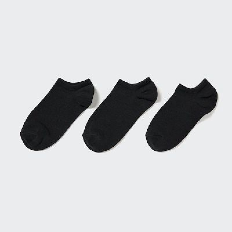 Uniqlo Short (3 Pairs) Sokker Dame Sort | 192681