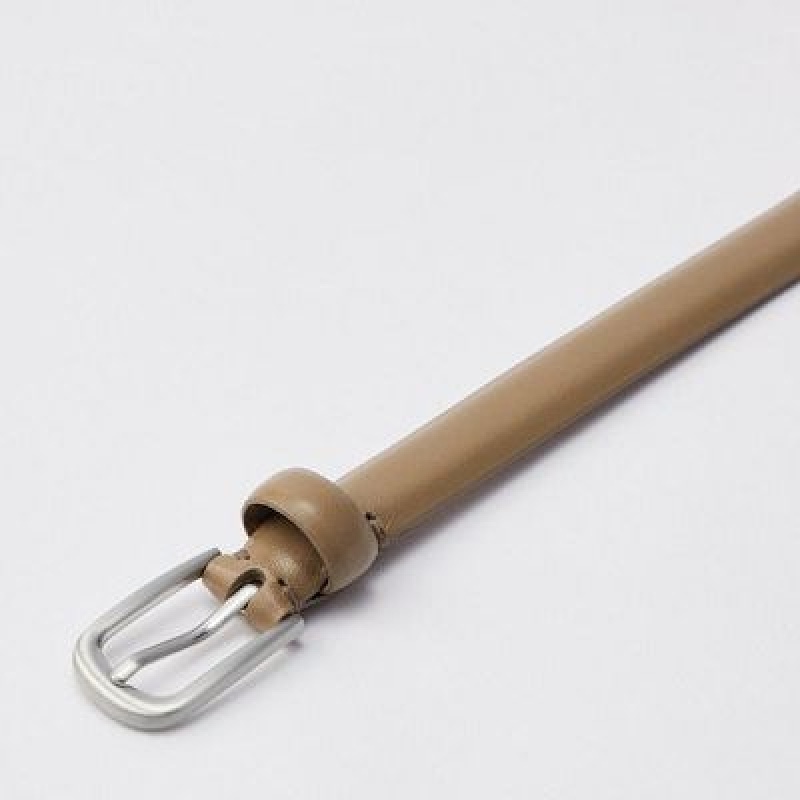 Uniqlo Skinny Bælter Dame Beige | 2638403