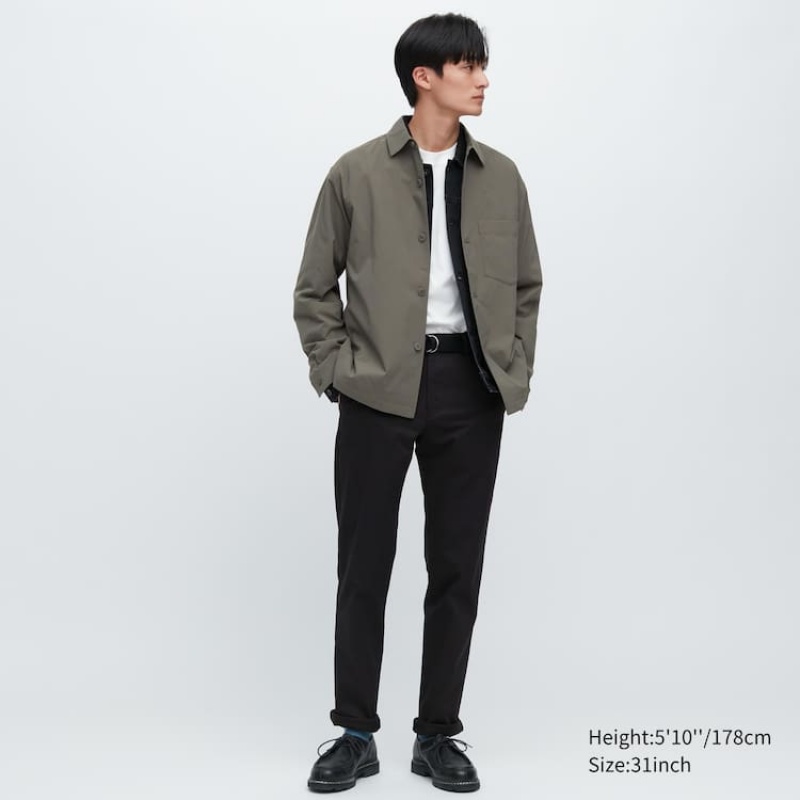 Uniqlo Slim Fit Chino Bukser Herre Sort | 824305