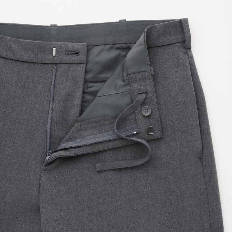 Uniqlo Smart Comfort Ankle Length Bukser Herre Grå | 5849016